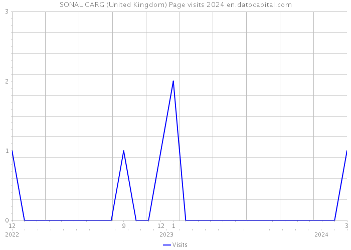 SONAL GARG (United Kingdom) Page visits 2024 