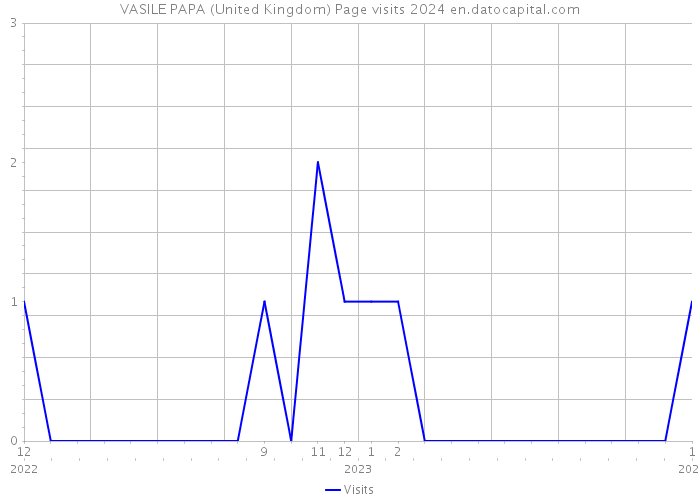 VASILE PAPA (United Kingdom) Page visits 2024 