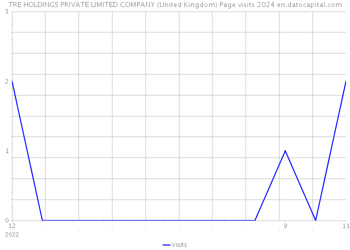 TRE HOLDINGS PRIVATE LIMITED COMPANY (United Kingdom) Page visits 2024 