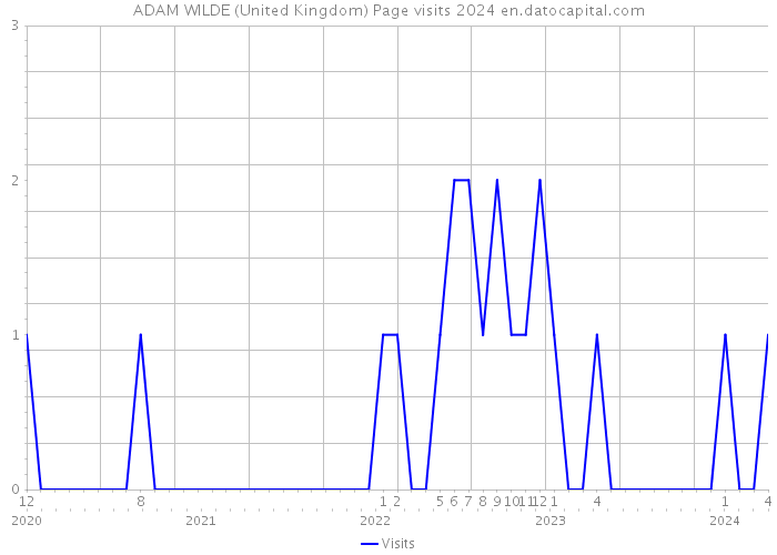 ADAM WILDE (United Kingdom) Page visits 2024 