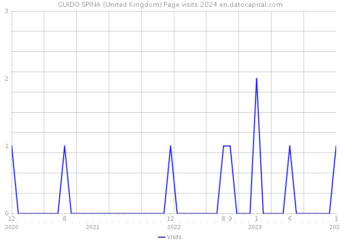 GUIDO SPINA (United Kingdom) Page visits 2024 