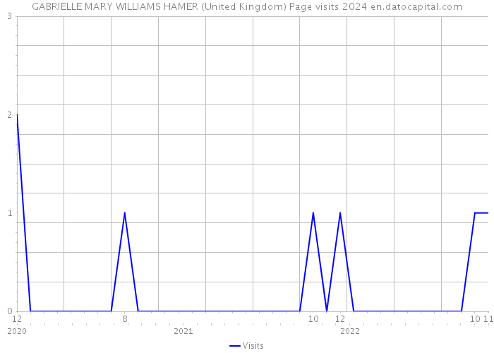 GABRIELLE MARY WILLIAMS HAMER (United Kingdom) Page visits 2024 