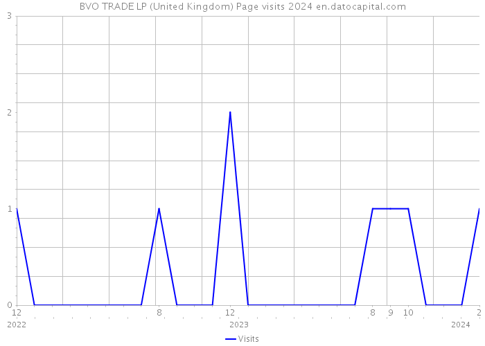BVO TRADE LP (United Kingdom) Page visits 2024 