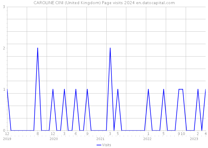 CAROLINE CINI (United Kingdom) Page visits 2024 