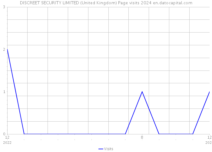 DISCREET SECURITY LIMITED (United Kingdom) Page visits 2024 