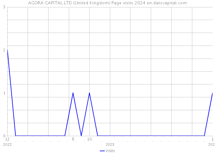 AGORA CAPITAL LTD (United Kingdom) Page visits 2024 