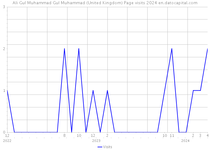 Ali Gul Muhammad Gul Muhammad (United Kingdom) Page visits 2024 