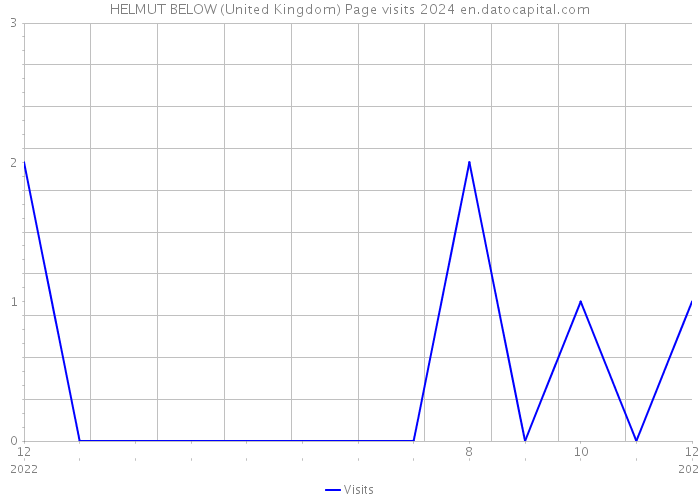 HELMUT BELOW (United Kingdom) Page visits 2024 