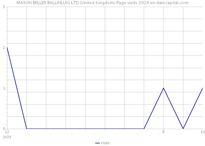 MASON BELLES BALLINLUIG LTD (United Kingdom) Page visits 2024 