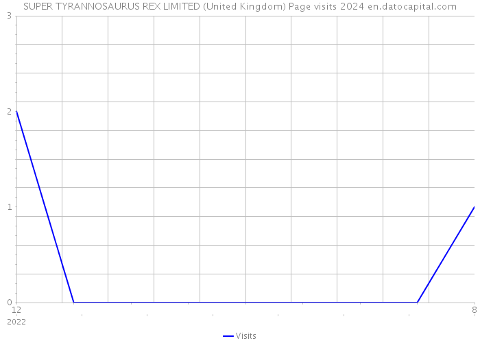 SUPER TYRANNOSAURUS REX LIMITED (United Kingdom) Page visits 2024 
