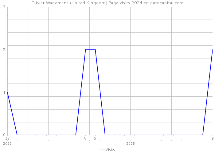 Olivier Wagemans (United Kingdom) Page visits 2024 