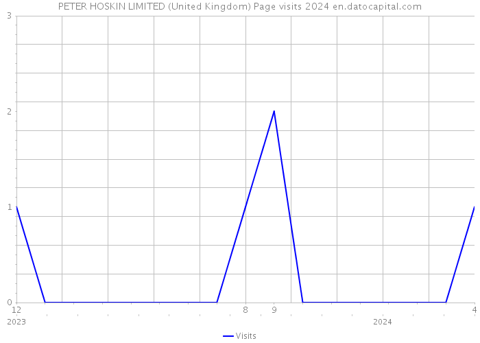 PETER HOSKIN LIMITED (United Kingdom) Page visits 2024 