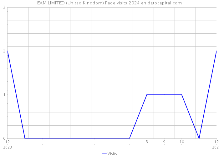EAM LIMITED (United Kingdom) Page visits 2024 