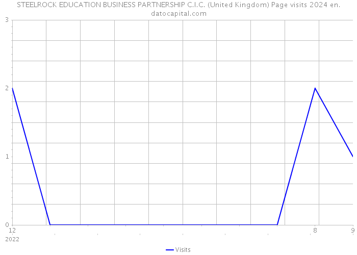 STEELROCK EDUCATION BUSINESS PARTNERSHIP C.I.C. (United Kingdom) Page visits 2024 