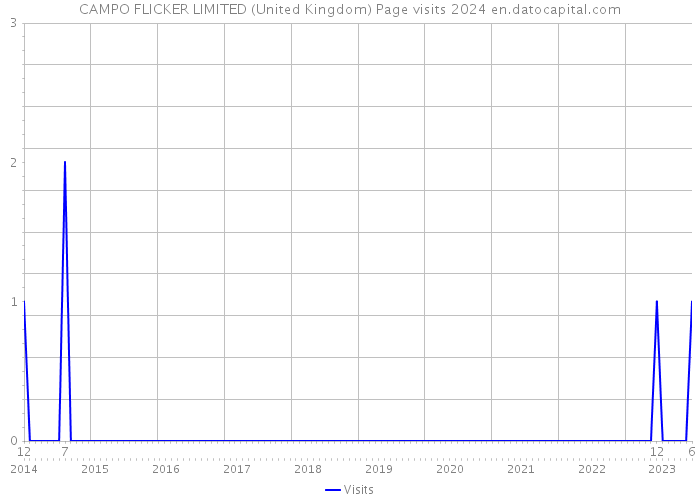 CAMPO FLICKER LIMITED (United Kingdom) Page visits 2024 