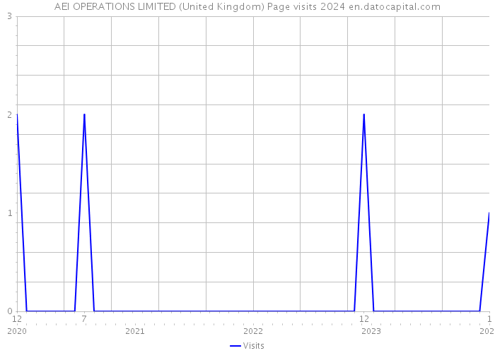 AEI OPERATIONS LIMITED (United Kingdom) Page visits 2024 