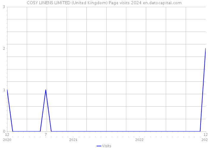 COSY LINENS LIMITED (United Kingdom) Page visits 2024 