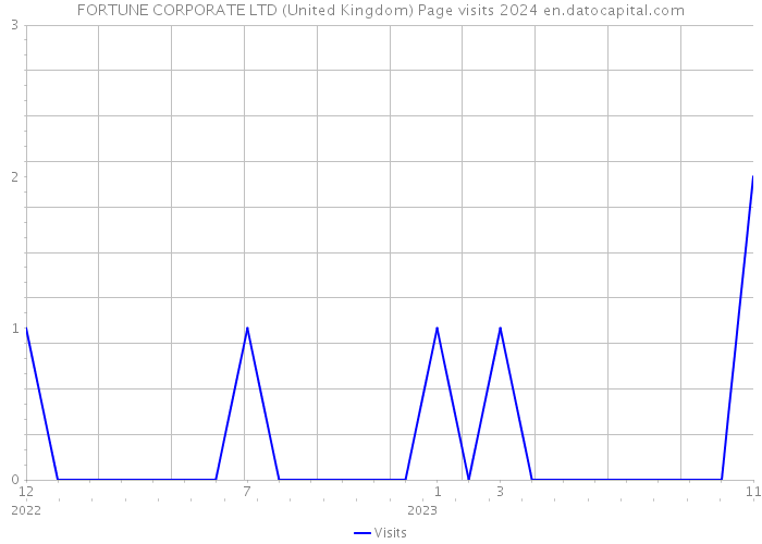 FORTUNE CORPORATE LTD (United Kingdom) Page visits 2024 