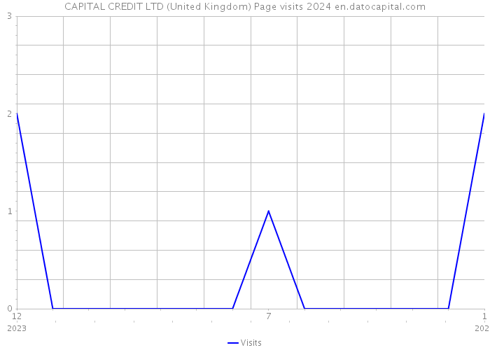 CAPITAL CREDIT LTD (United Kingdom) Page visits 2024 