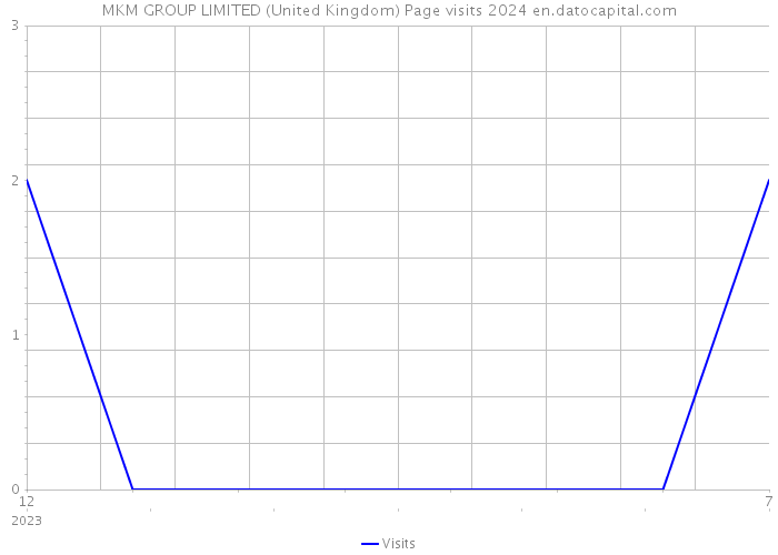 MKM GROUP LIMITED (United Kingdom) Page visits 2024 