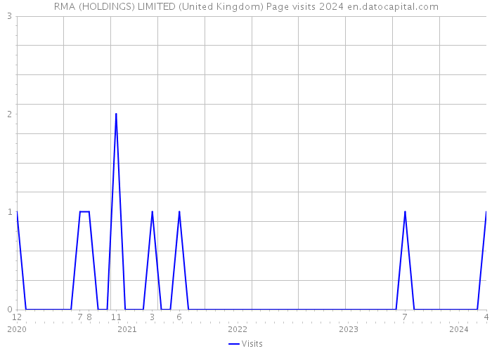 RMA (HOLDINGS) LIMITED (United Kingdom) Page visits 2024 