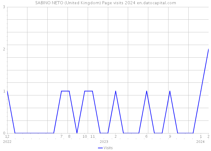 SABINO NETO (United Kingdom) Page visits 2024 