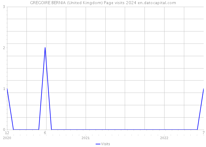 GREGOIRE BERNIA (United Kingdom) Page visits 2024 