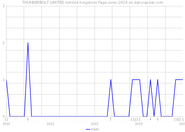 THUNDERBOLT LIMITED (United Kingdom) Page visits 2024 