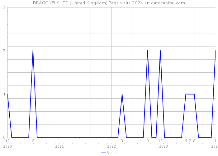 DRAGONFLY LTD (United Kingdom) Page visits 2024 