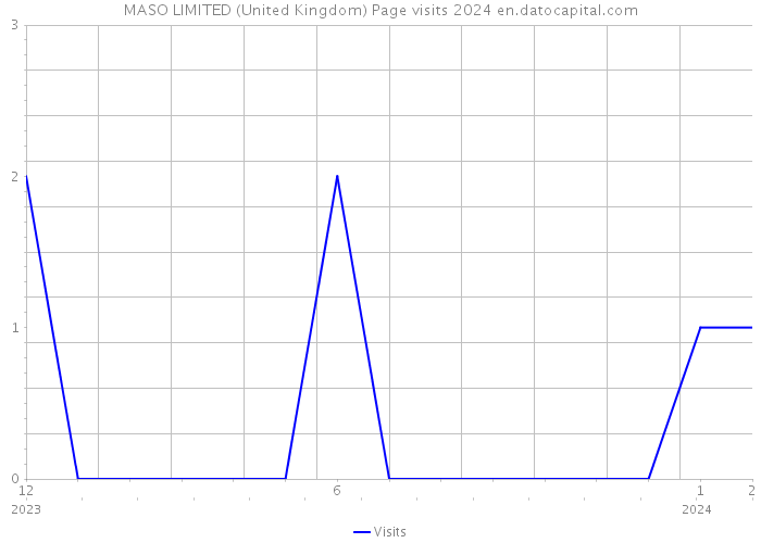 MASO LIMITED (United Kingdom) Page visits 2024 