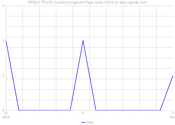 FROLIC TP LTD (United Kingdom) Page visits 2024 
