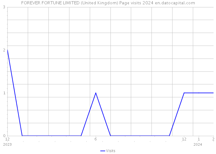 FOREVER FORTUNE LIMITED (United Kingdom) Page visits 2024 
