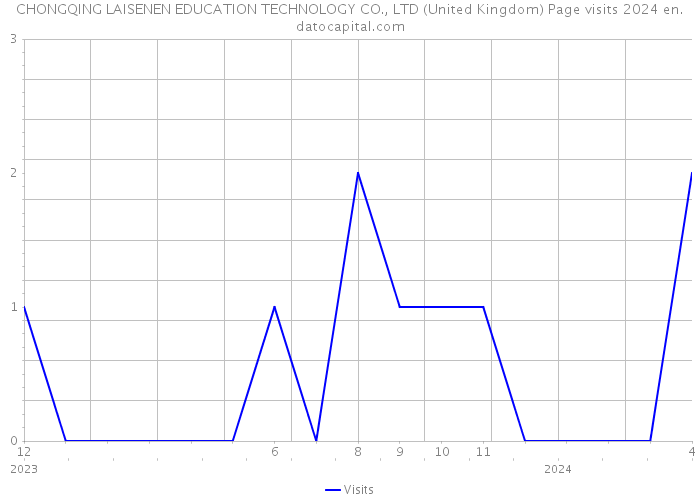CHONGQING LAISENEN EDUCATION TECHNOLOGY CO., LTD (United Kingdom) Page visits 2024 