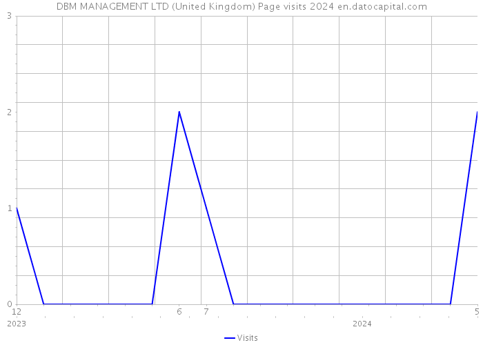DBM MANAGEMENT LTD (United Kingdom) Page visits 2024 
