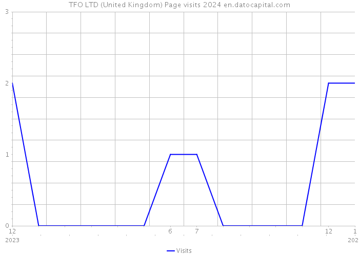 TFO LTD (United Kingdom) Page visits 2024 