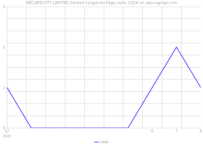 RECURSIVITY LIMITED (United Kingdom) Page visits 2024 