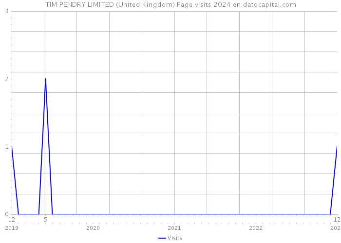 TIM PENDRY LIMITED (United Kingdom) Page visits 2024 