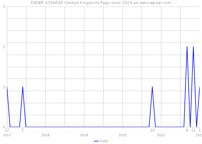 DIDIER ASSARAF (United Kingdom) Page visits 2024 