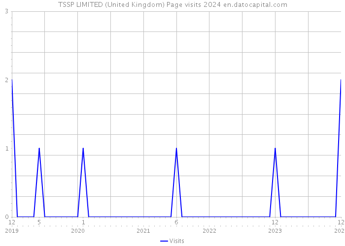 TSSP LIMITED (United Kingdom) Page visits 2024 