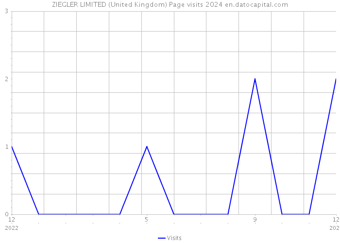 ZIEGLER LIMITED (United Kingdom) Page visits 2024 