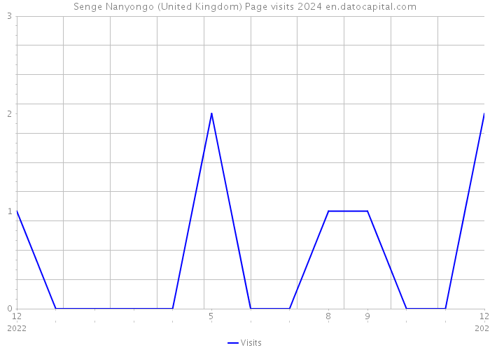 Senge Nanyongo (United Kingdom) Page visits 2024 