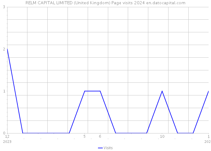 RELM CAPITAL LIMITED (United Kingdom) Page visits 2024 