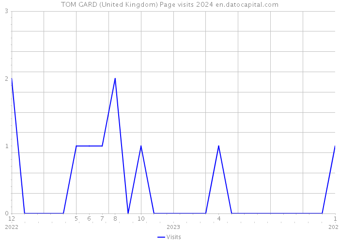 TOM GARD (United Kingdom) Page visits 2024 