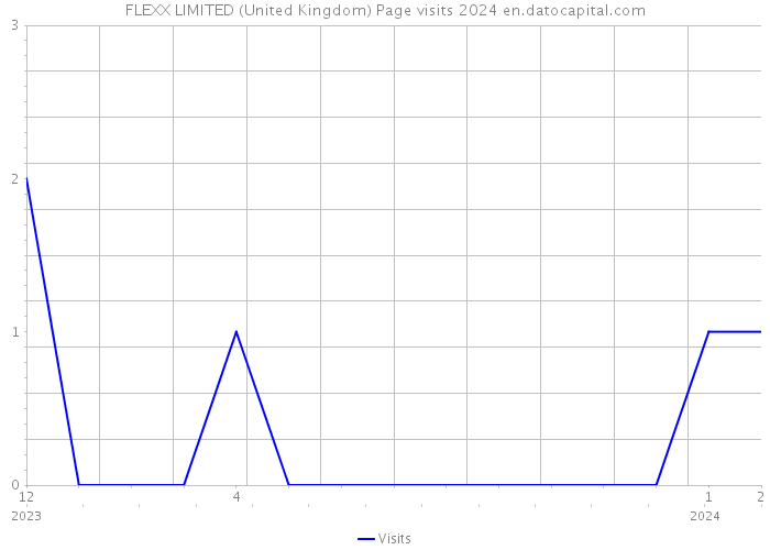 FLEXX LIMITED (United Kingdom) Page visits 2024 