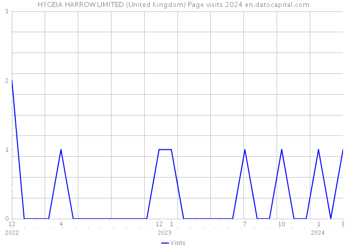 HYGEIA HARROW LIMITED (United Kingdom) Page visits 2024 