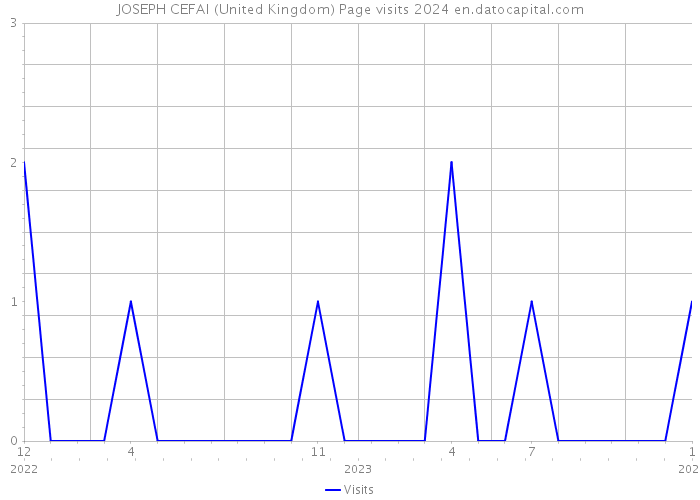 JOSEPH CEFAI (United Kingdom) Page visits 2024 