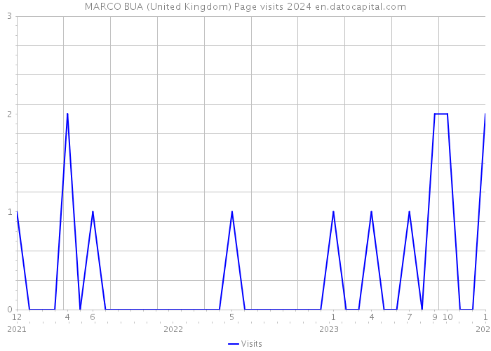 MARCO BUA (United Kingdom) Page visits 2024 