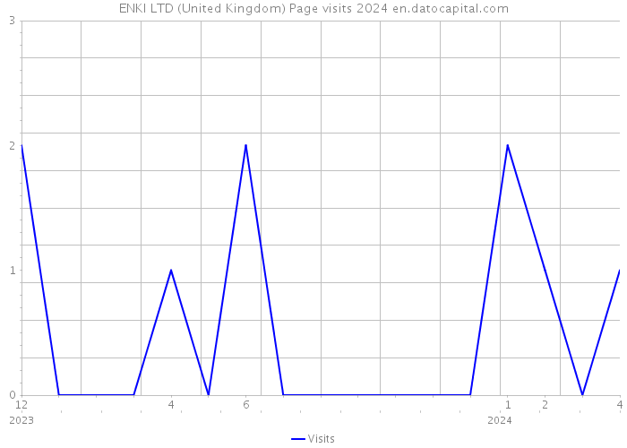 ENKI LTD (United Kingdom) Page visits 2024 