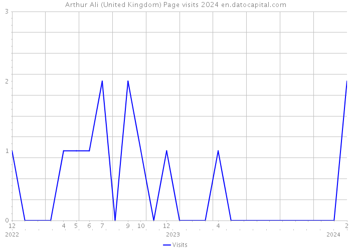 Arthur Ali (United Kingdom) Page visits 2024 