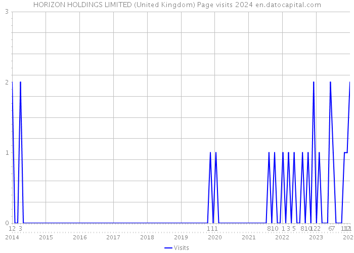 HORIZON HOLDINGS LIMITED (United Kingdom) Page visits 2024 